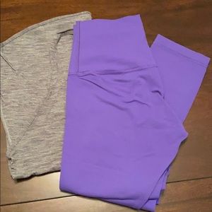 Lululemon Wunder Under High Rise Crop (Roll Down)